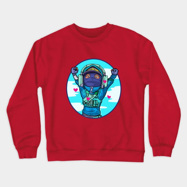 Arms Up Fresh Crewneck Sweatshirt by Sketchy